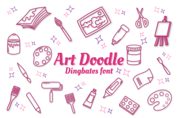 Art Doodle: A Creative Dingbat Font for Crafters