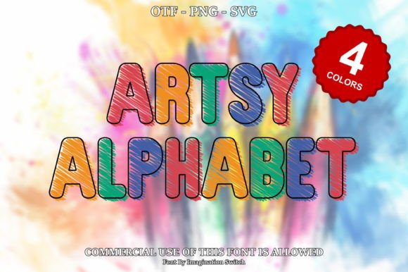 Artsy Alphabet: A Colorful Display Font Review