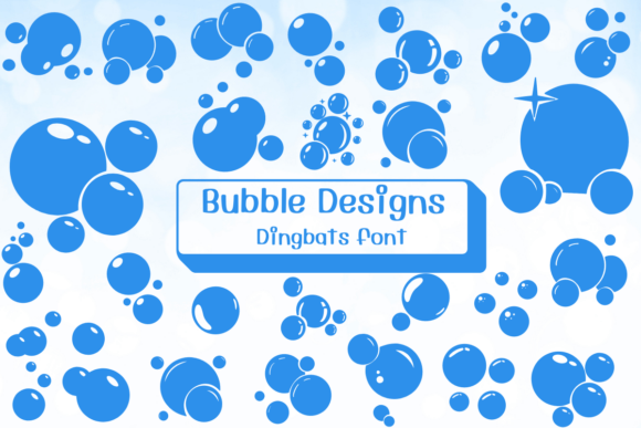 Bubble Designs: A Natural Dingbats Font for Makers
