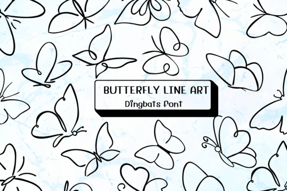 Butterfly Line Art: A Review of This Elegant Dingbat Font