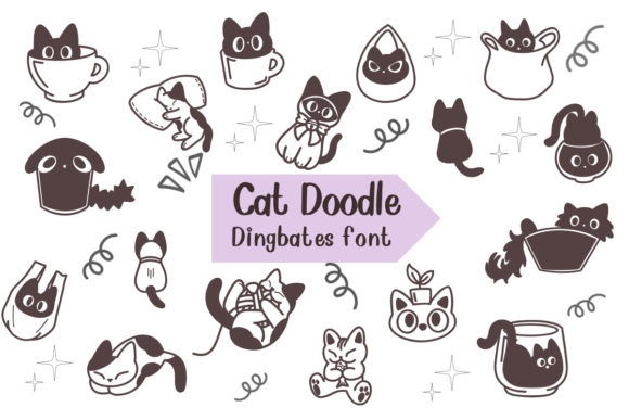Cat Doodle: A Playful Font for Brand Identity