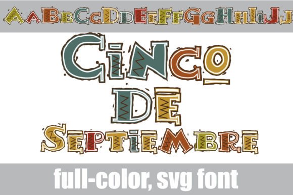Cinco De Septiembre: A Vibrant Aztec Color Font
