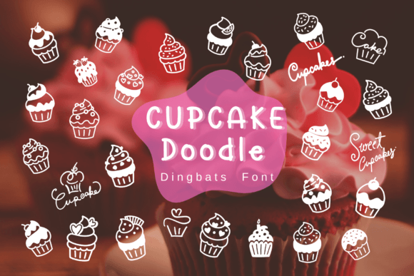 Cupcake Doodle: A Sweet Dingbats Font for Editorial Design
