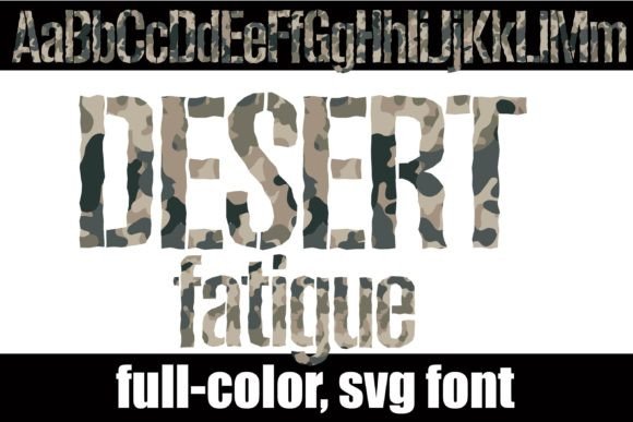 Desert Fatigue: A Textured Display Font for Brands