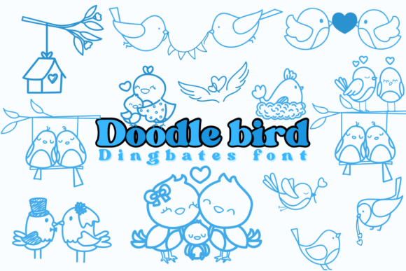 Doodle Bird: A Playful Dingbat Font for Creators