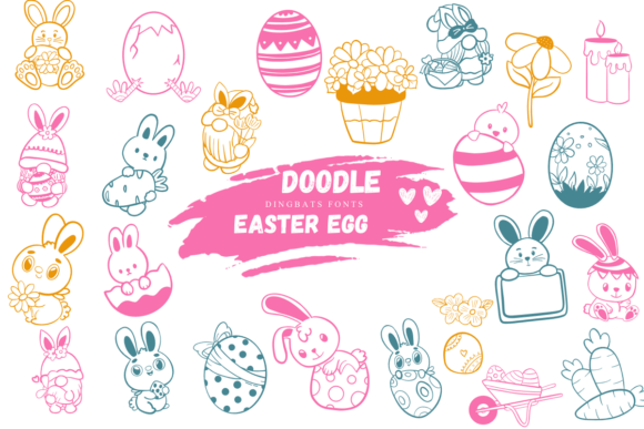 Doodle Easter Egg: A Sketched Dingbats Font for Makers