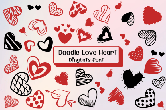 Doodle Love Heart: A Sketched Dingbats Font for Creative Campaigns