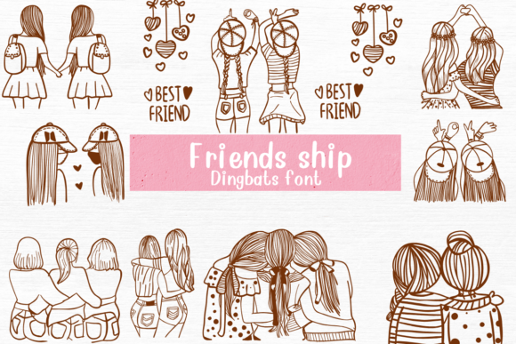 Friends Ship: A Playful Dingbat Font for Web Design