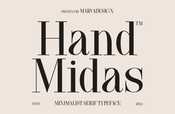 Hand Midas: A Minimalist Serif for Luxury Branding