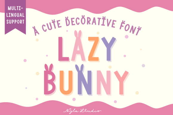 Lazy Bunny: A Playful Decorative Font for Easter and More
