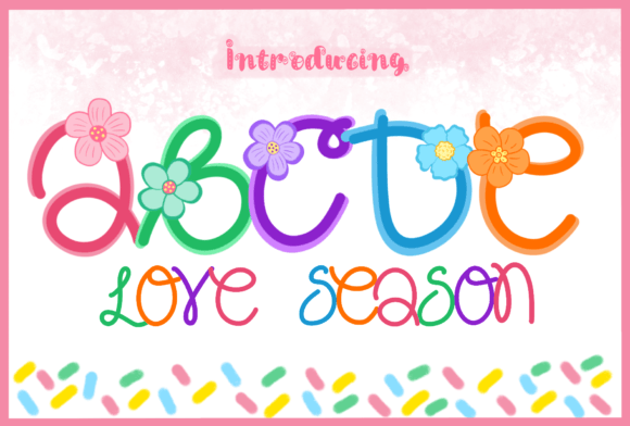 Love Season: The Organic Decorative Font for Crafters