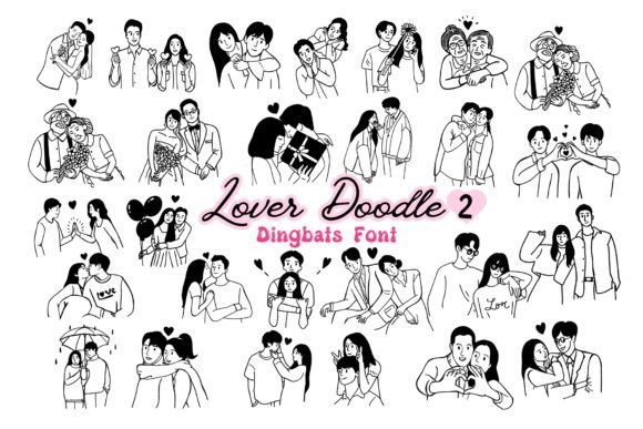 Lover Doodle 2: A Cute Dingbats Font for Business