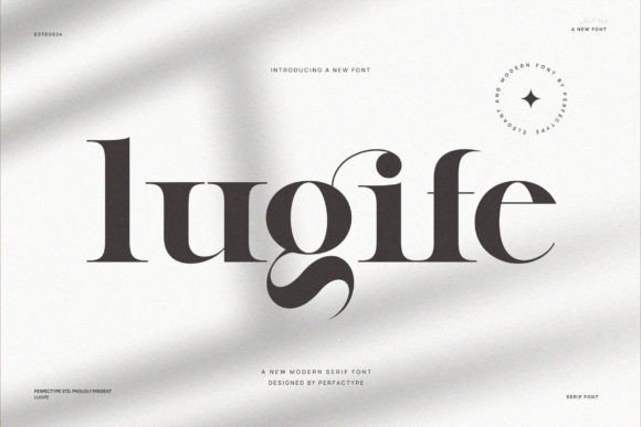 Lugife: The Bold Serif Font for Editorial Design