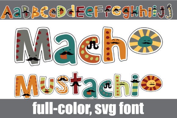 Macho Mustachio: A Bold Color Font for Web Design