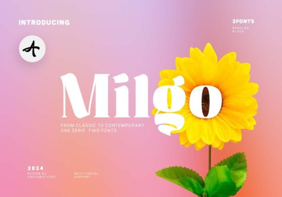 Milgo: A Modern Serif Font for Elegant Branding