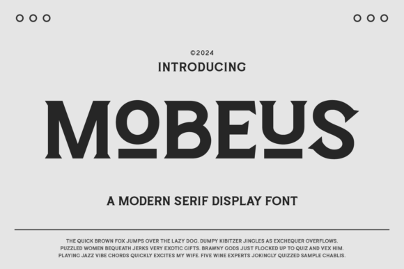 Mobeus: A Modern Serif Font for Editorial Design