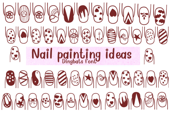 Nail Painting Ideas: A Creative Dingbat Font for Web Design