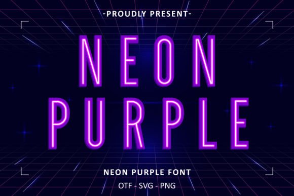 Neon Purple: A Vibrant Color Font for Crafters