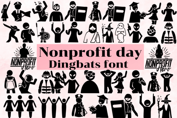 Nonprofit Day: A Fun Dingbat Font for Campaigns