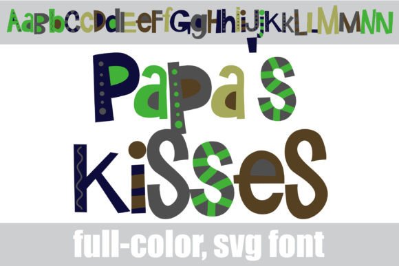 Papa s Kisses: A Bold Color Font for Business Branding