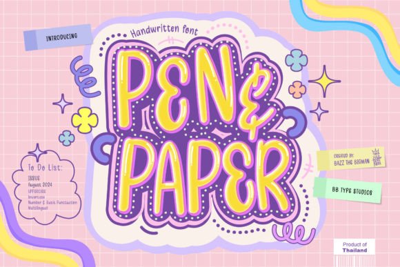 Pen and Paper: A Joyful Script Handwritten Font Review