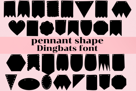 Pennant Shape: A Sketched Dingbats Font Review