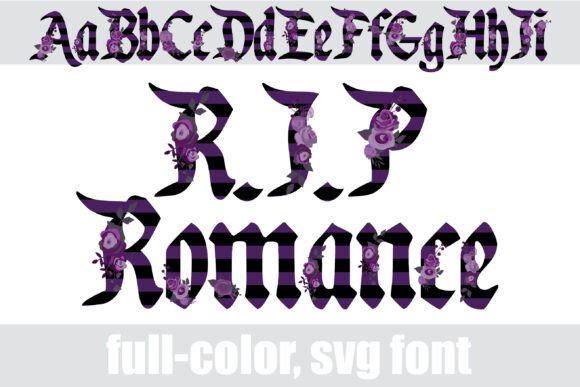 R.i.p Romance: A Bold Color Font for Branding