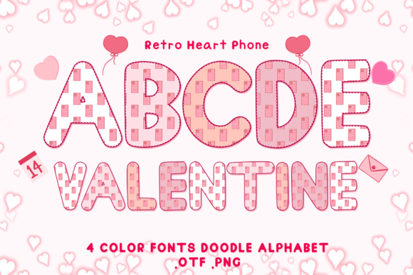 Retro Heart Phone: The Ultimate Color Font for Campaigns