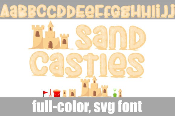 Sand Castles: A Playful Color Font for Editorial Design