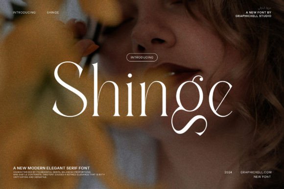Shinge: A Modern Serif Typeface for Campaigns