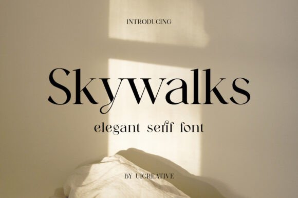 Skywalks: A Timeless Serif Font for Digital Branding