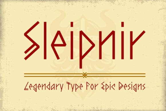 Sleipnir: A Bold Norse Display Font for Web Design