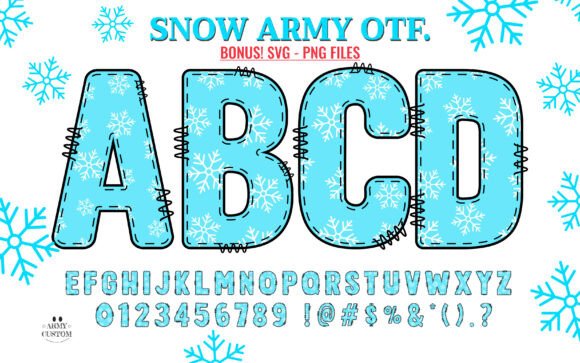 Snow Army: The Holiday Font for Campaigns