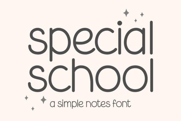 Special School: A Modern Handwritten Font for Makers