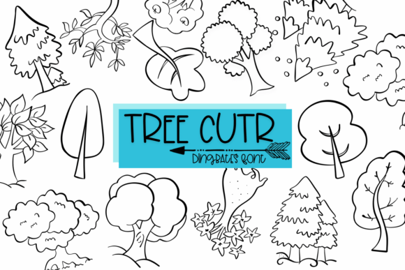 Tree Cute: A Fun Dingbats Font for Creative Branding